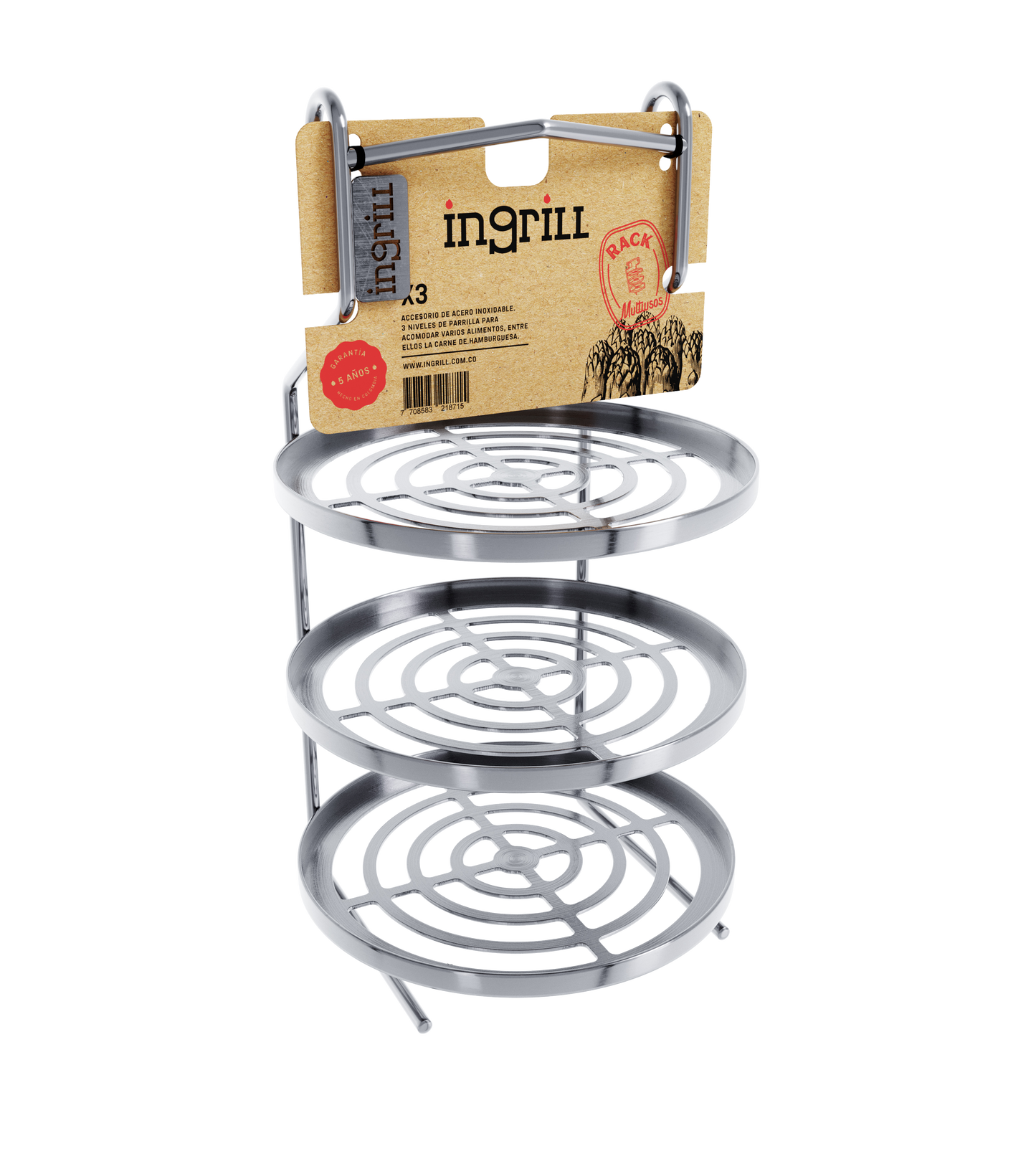 RACK HAMBURGUESAS PEQUEÑA 3 POS